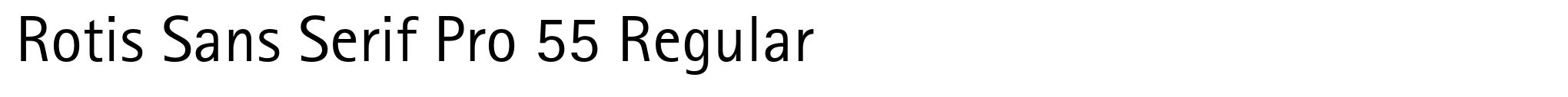 Rotis Sans Serif Pro 55 Regular image
